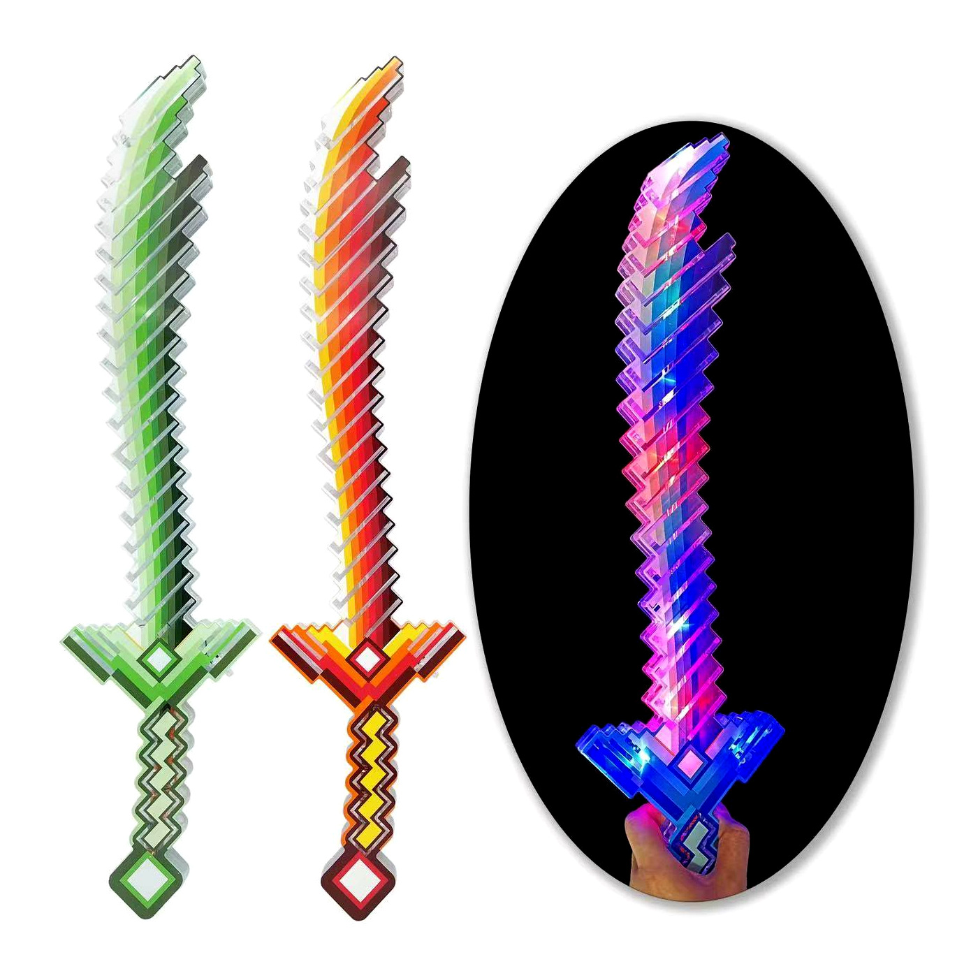 Pixel Glow Swords