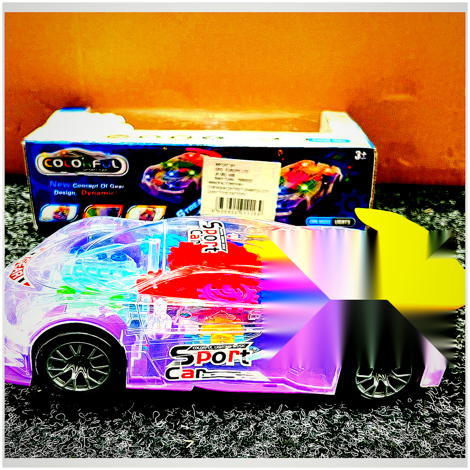 Colorful Gear Sport Car