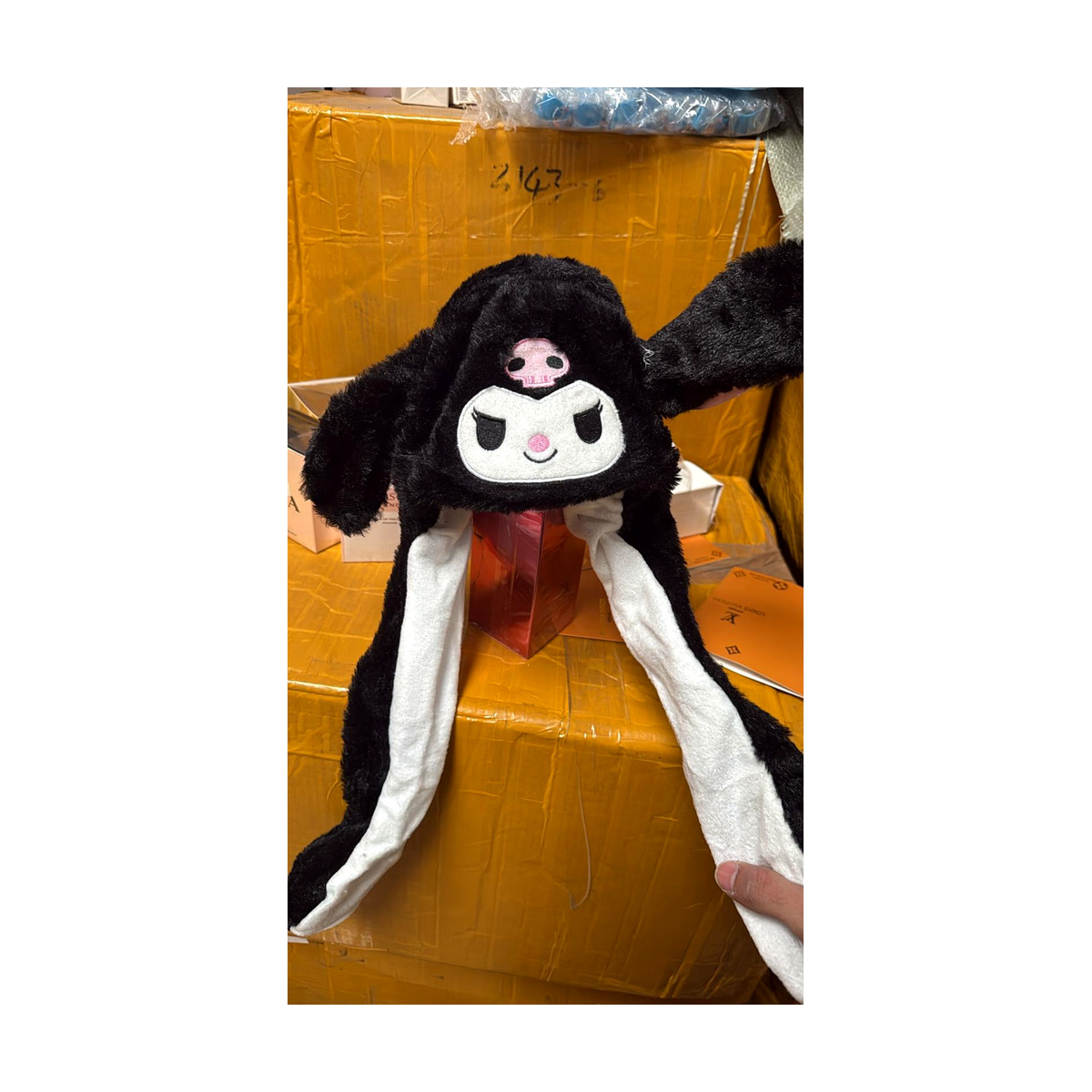 Dark Bow Flop Hat