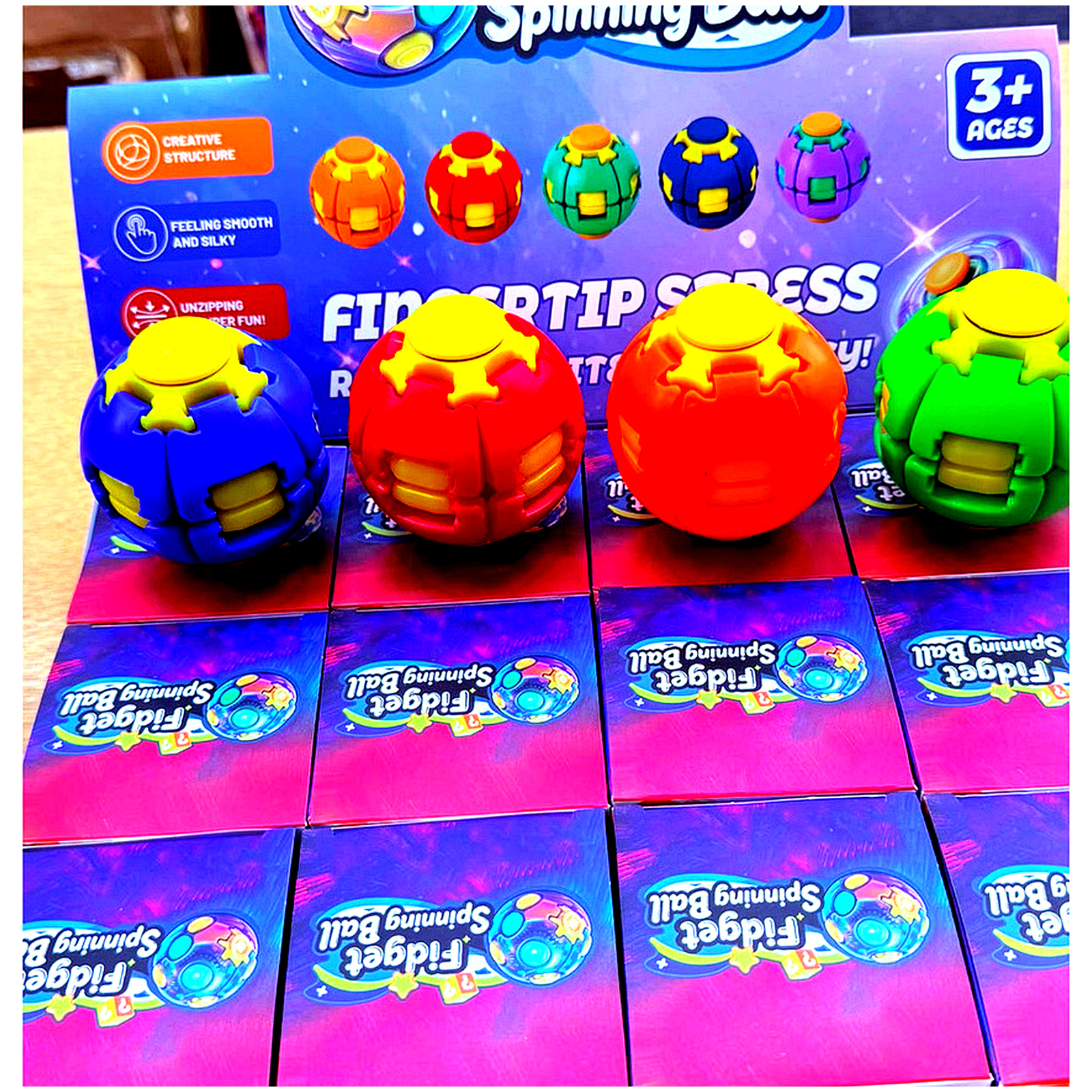 Fidget Spinning Ball