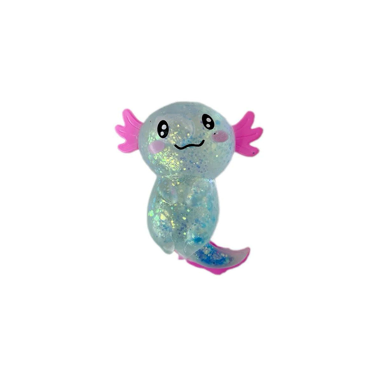Glitter Axolotl Squeeze