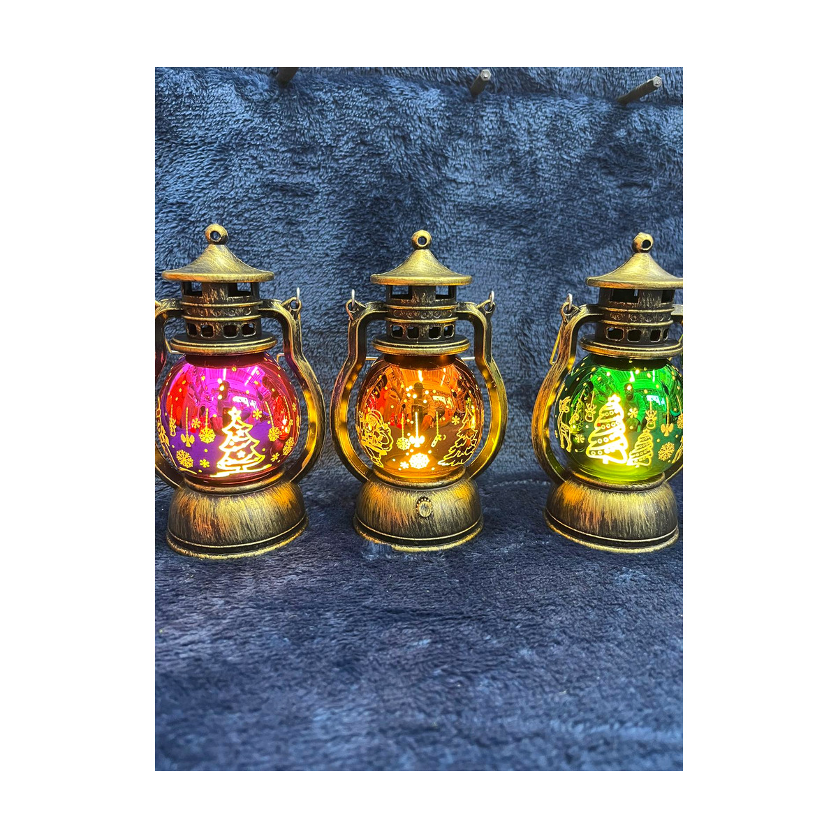 Gold Snow Lanterns