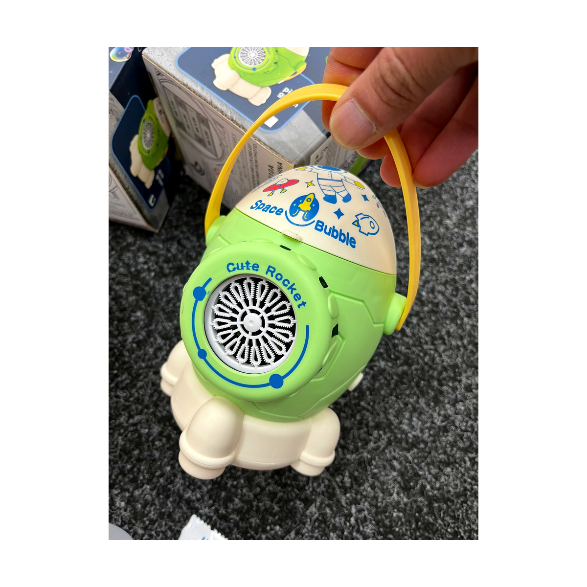 Green Octopus Bubble Blower