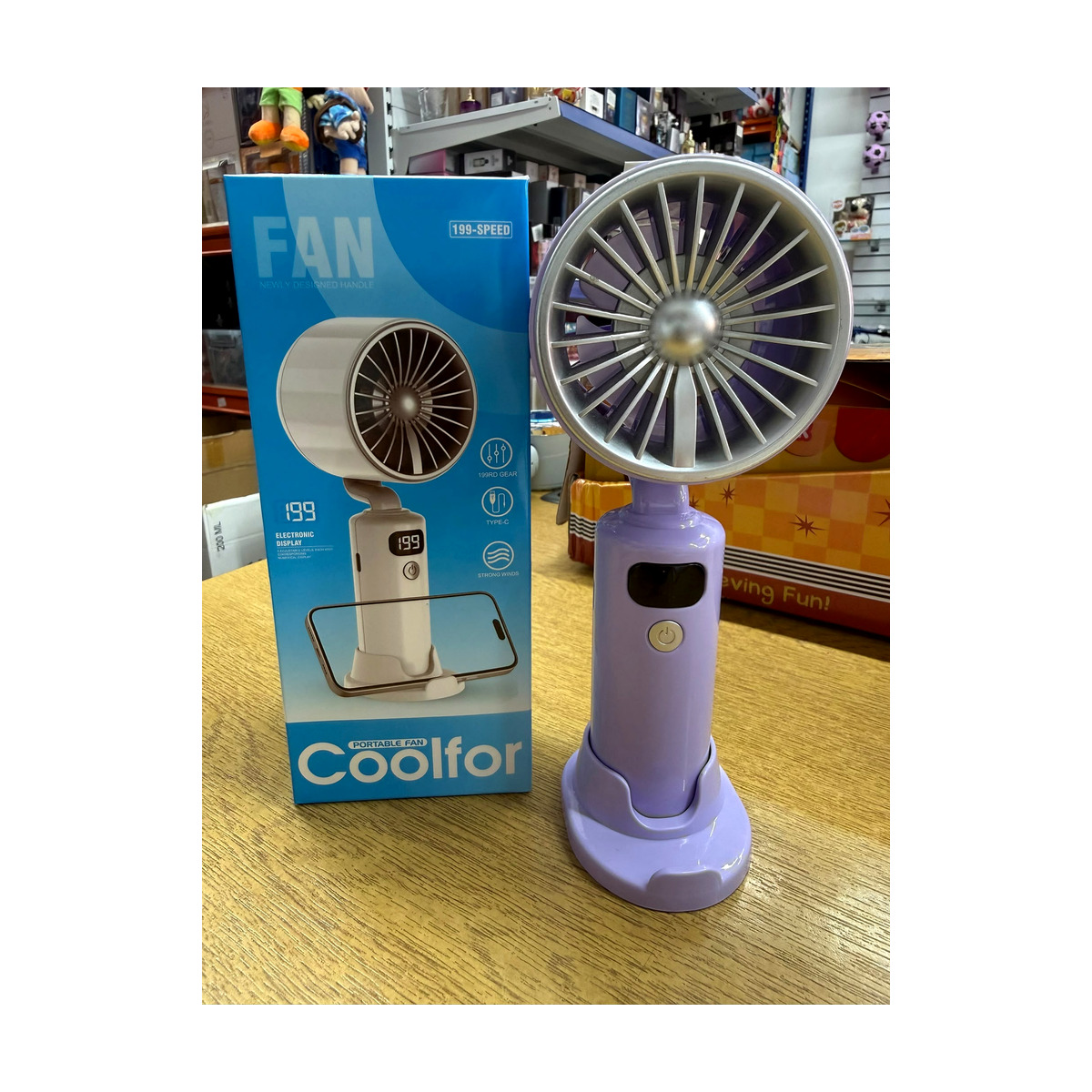 Lilac Pocket Fan