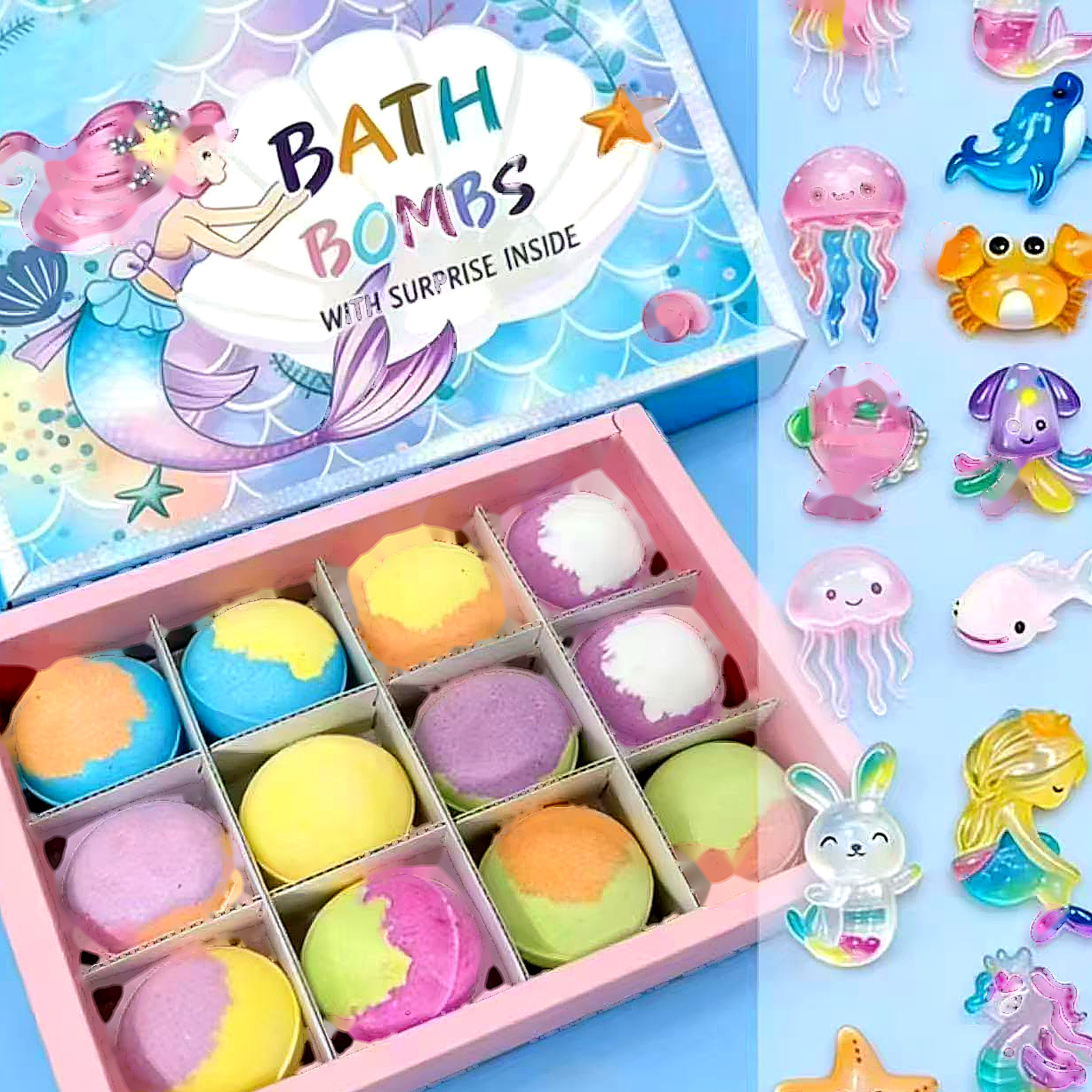 Mermaid Bath Bomb Gift Box