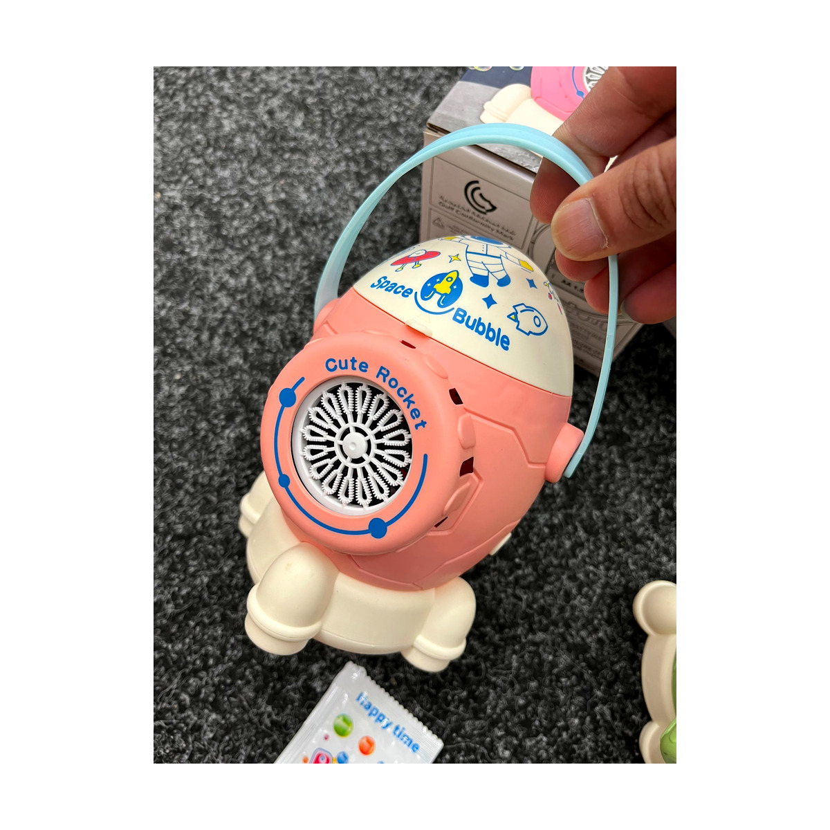 Pink Octopus Bubble Blower