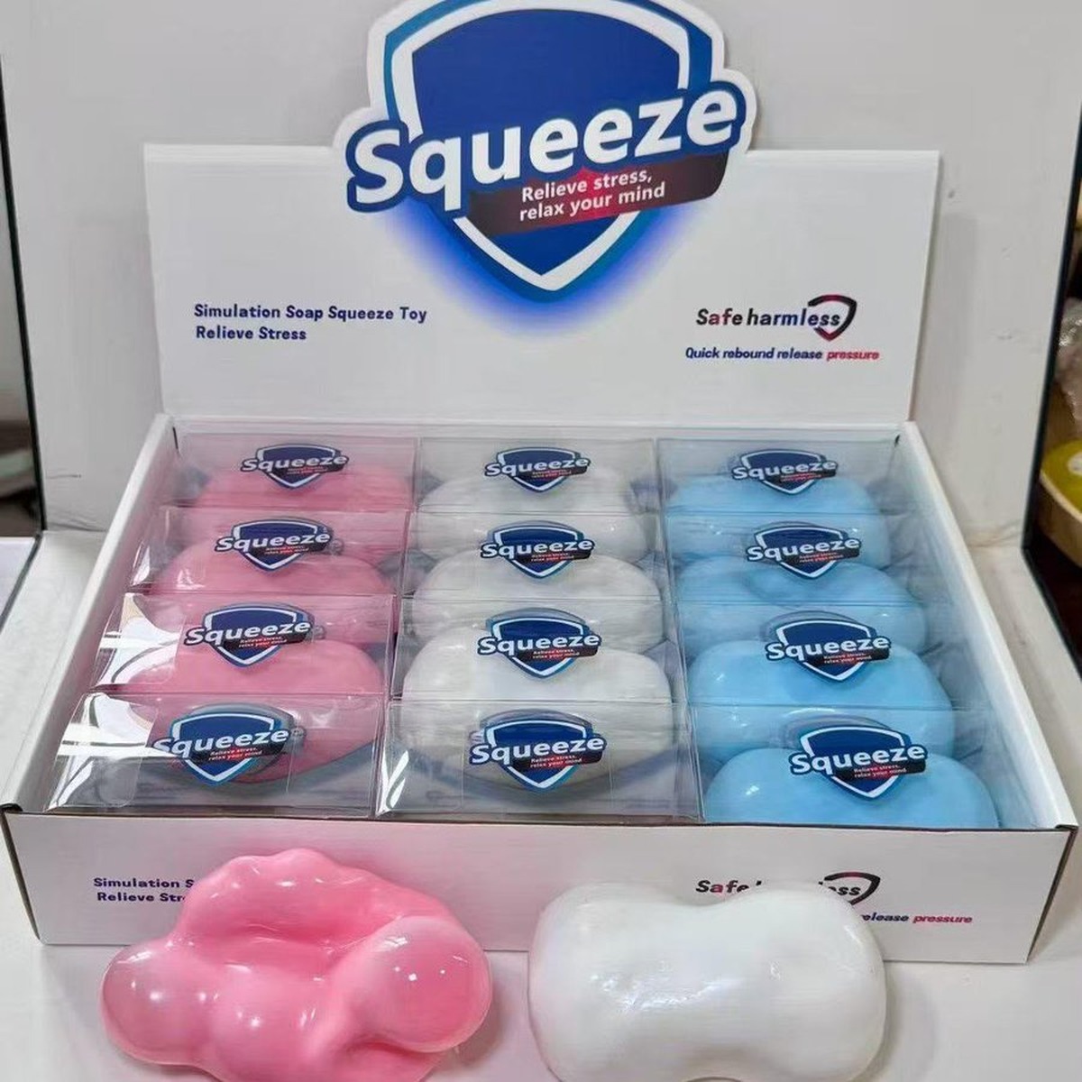 Simulation Soap Squeeze Packet