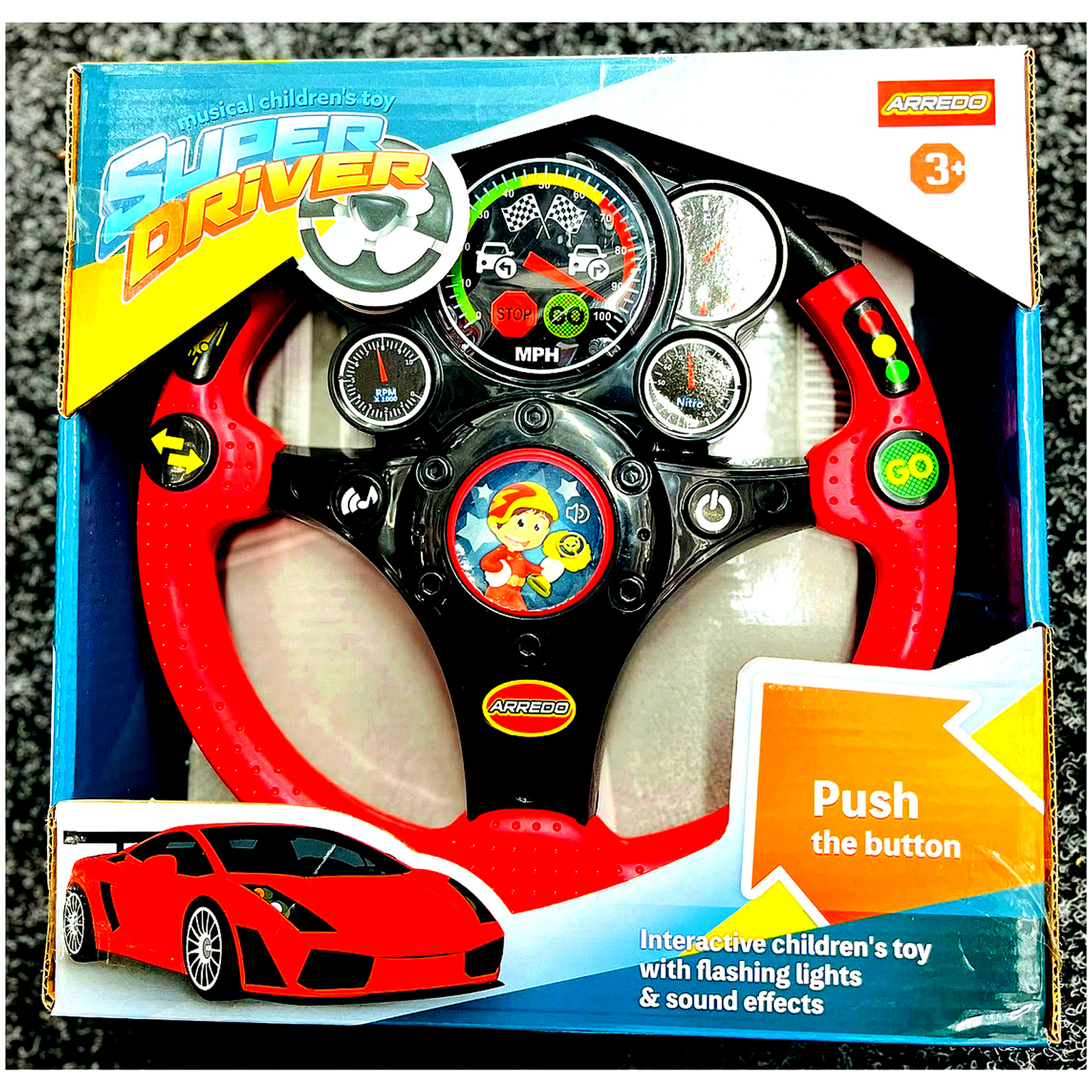 Super Driver Musical Wheel (Red)