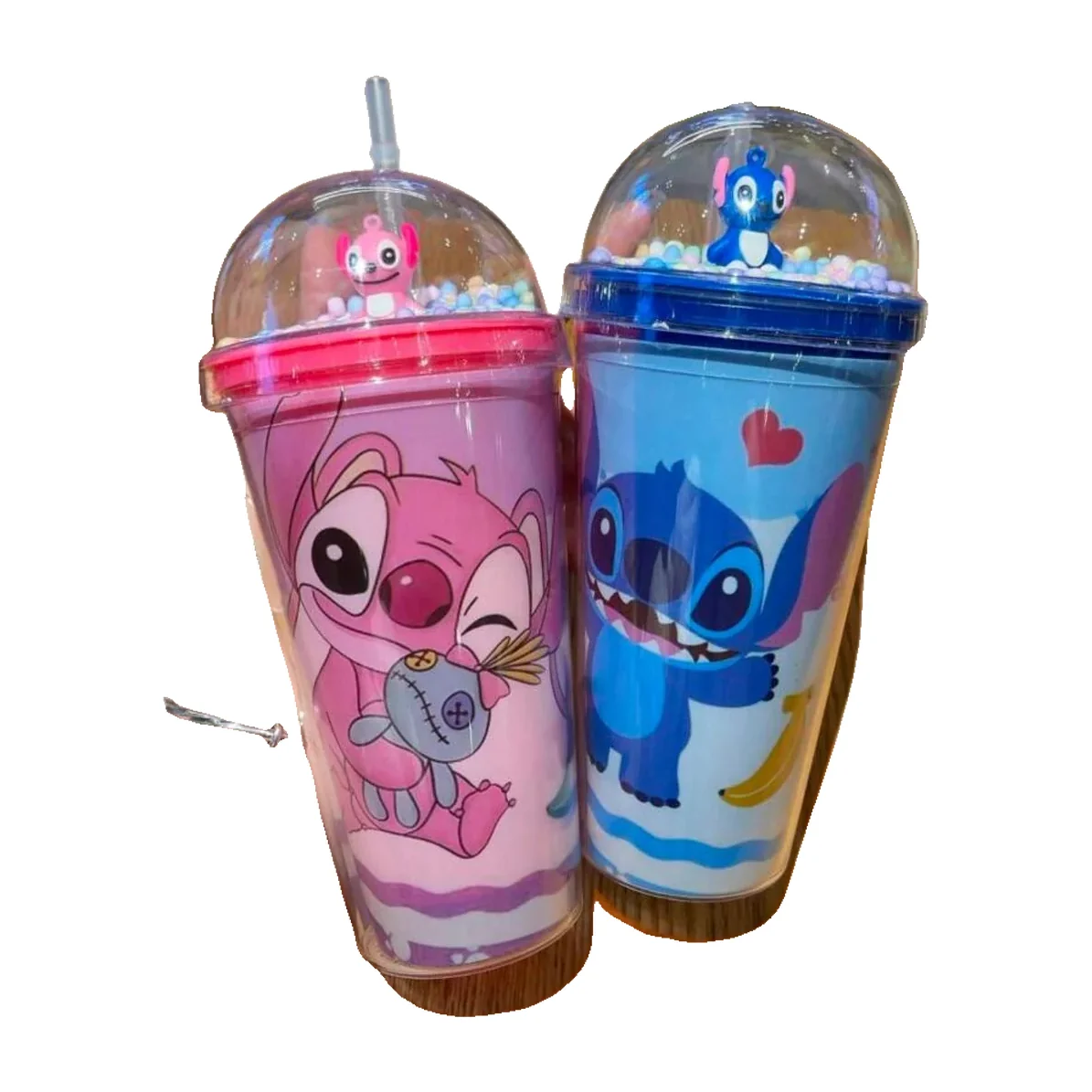 Disney Stitch Cup with Straw