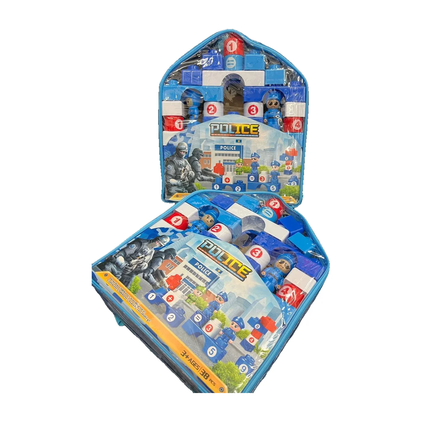 Police and Mickey Blocks