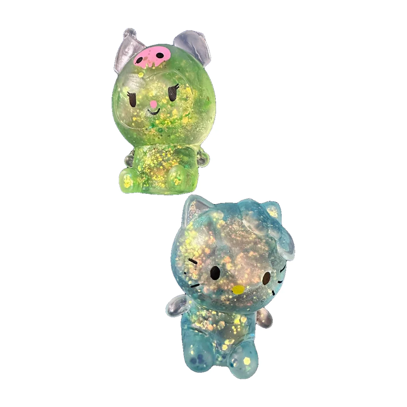 Shape Maker Hard Coloured Squishy Hello Kitty and Stitch One